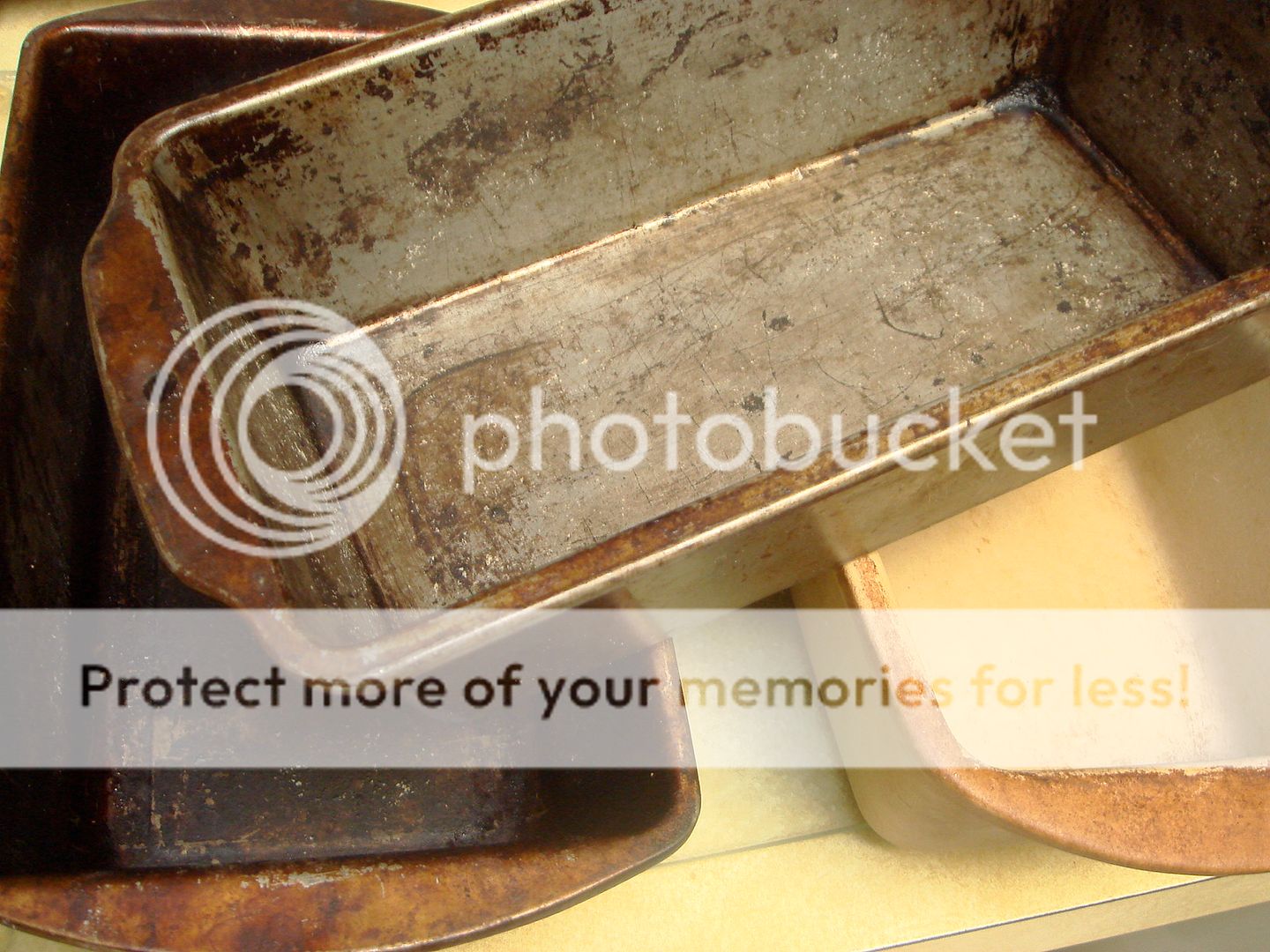 empty bread pans